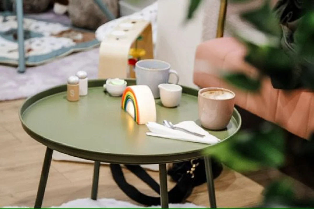 Parents enjoying quality coffee while children play safely