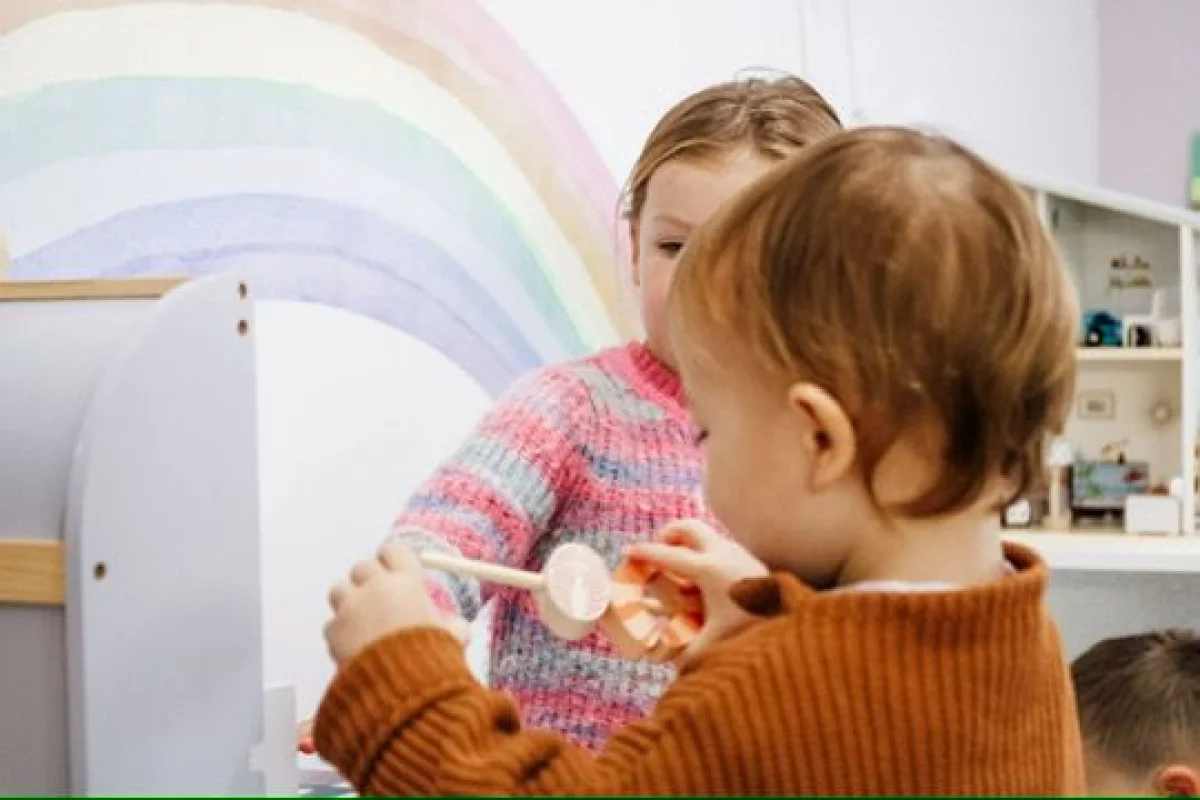 Children exploring sensory play activities